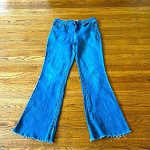 BP Women's Blue Flared Jeans